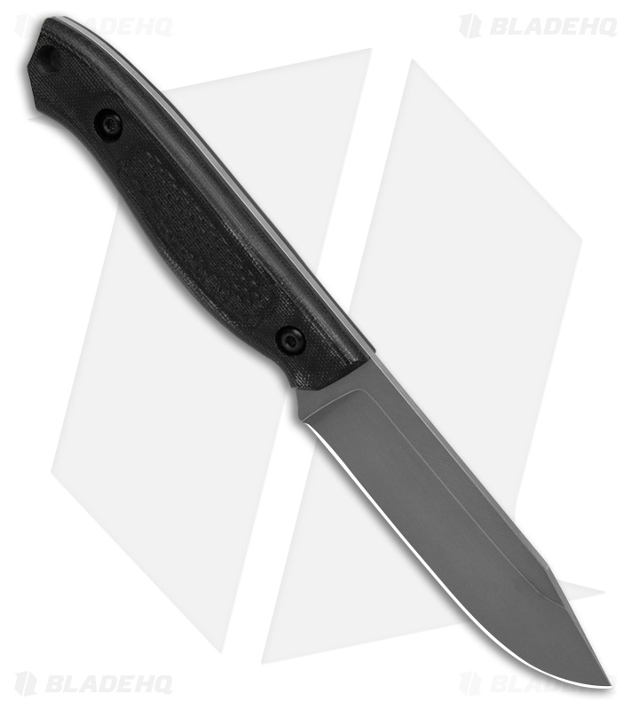 Dogwood Custom Knives Echo-3 Black Micarta Cross Check (4.25" SW)