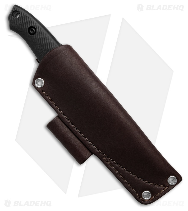Dogwood Custom Knives Echo-3 Black Micarta Horn Texture  (4.25" SW)