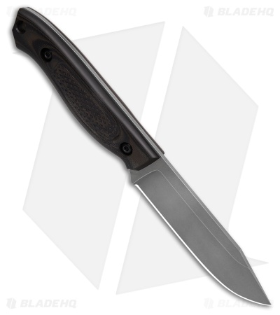 Dogwood Custom Knives Echo-3 Smoke Micarta Cross Check (4.25" SW)