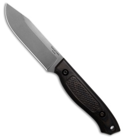 Dogwood Custom Knives Echo-3 Smoke Micarta Cross Check (4.25" SW)