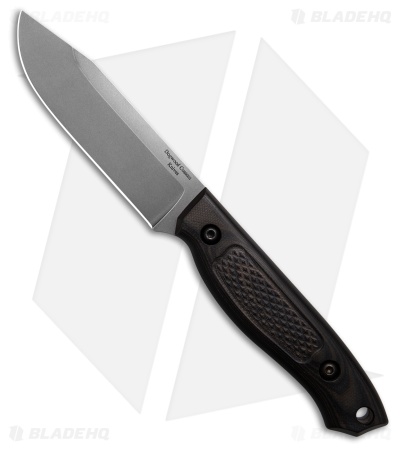 Dogwood Custom Knives Echo-3 Smoke Micarta Cross Check (4.25" SW)