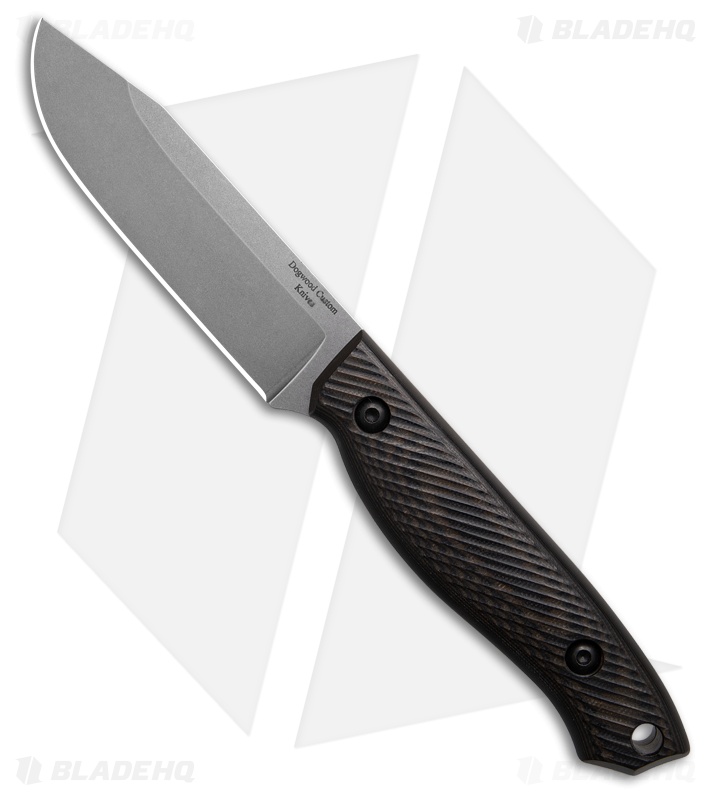 Dogwood Custom Knives Echo-3 Smoke Micarta Horn Texture (4.25" SW)