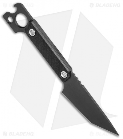 DoubleStar Hydra Series Fang Fixed Blade Knife Black G-10 (3" Black)