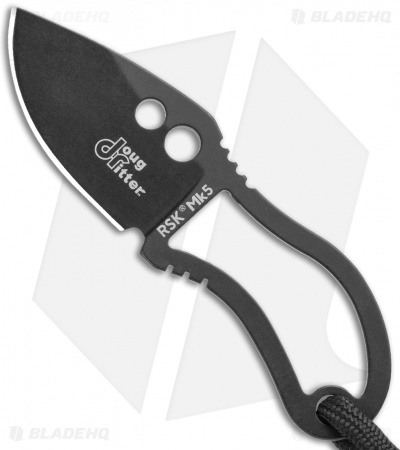 Doug Ritter RSK Mk5 Survival Fixed Blade Knife (1.8" Black) DRMK5K