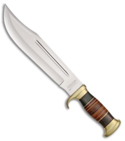 Down Under Knives The Outback Fixed Blade Knife Leather/Ebony (10.9&quot; Polish) | 55487