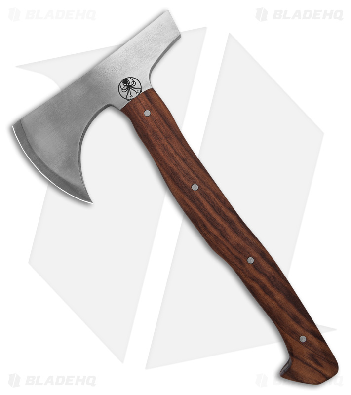 Drifter Blades 12" Bruin Tomahawk - Black Walnut- Titanium Pins-Satin Finish