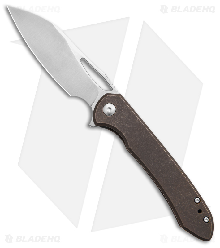 Dao | DROP + Ferrum Forge Frame Lock Knife | Bronze Ti - Blade HQ