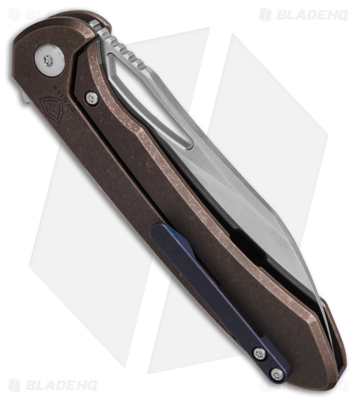 Dao | DROP + Ferrum Forge Frame Lock Knife | Bronze Ti - Blade HQ