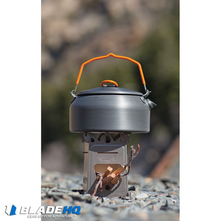 EmberLit Fire Ant Wood Burning Multi-Fuel Titanium Steel Stove