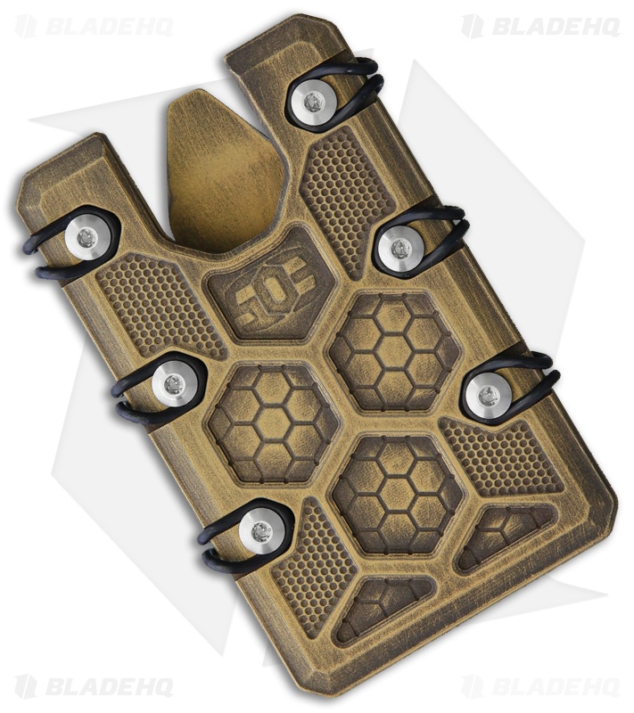 EOS 2.5 Titanium Tension Wallet with Gold/Black Finish