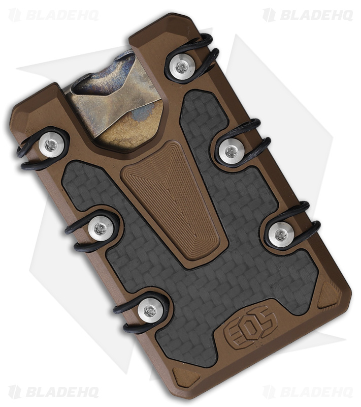 EOS Aluminum 3.0 Lite Wallet Bronze with Carbon Fiber Inlays