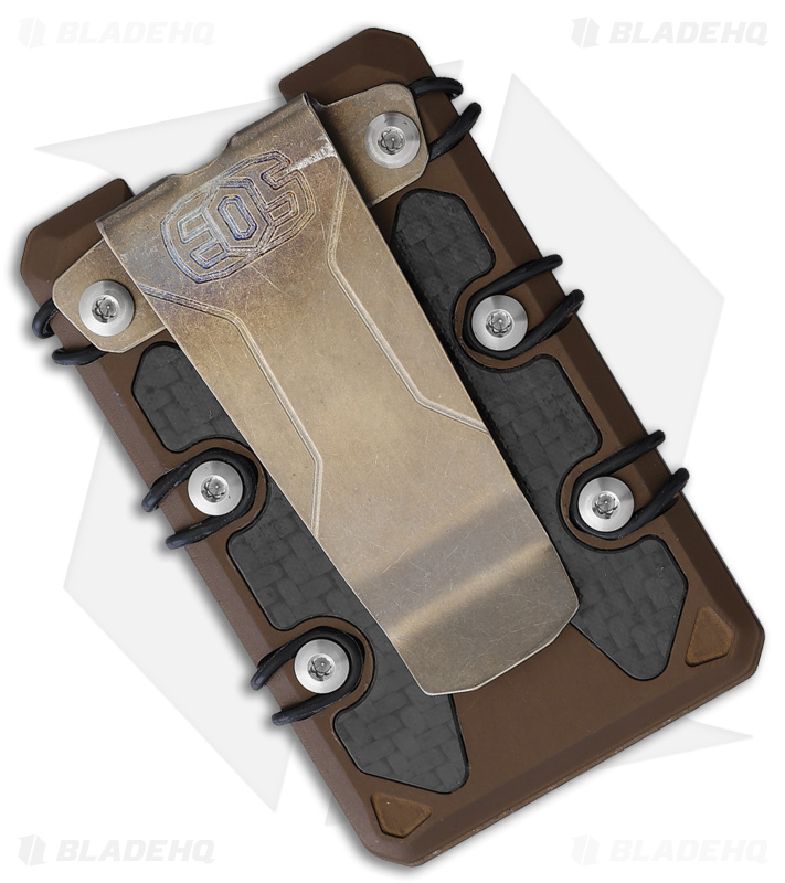 EOS Aluminum 3.0 Lite Wallet Bronze with Carbon Fiber Inlays