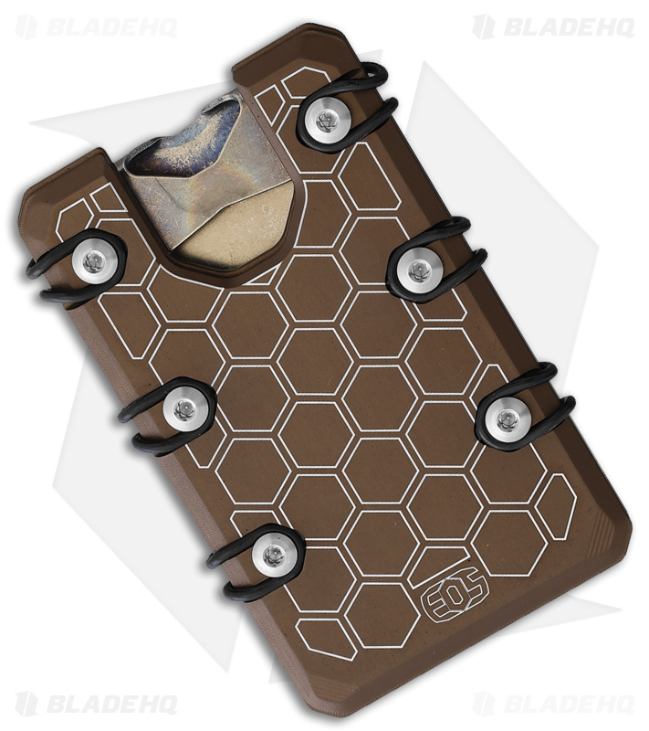 EOS Aluminum 3.0 Lite Wallet Bronzed Hex Pattern