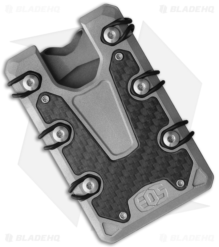 EOS 3.0 Bead Blast Wallet Titanium Gray Carbon Fiber | Anodized Hardware