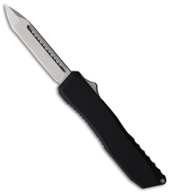 EOS Harpoon Tanto OTF Knife Black Aluminum w/ Gray Clip (3.75" Satin)