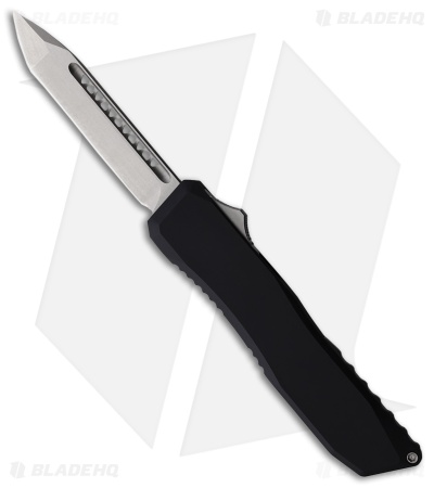 EOS Harpoon Tanto OTF Knife Black Aluminum w/ Gray Clip (3.75" Satin)