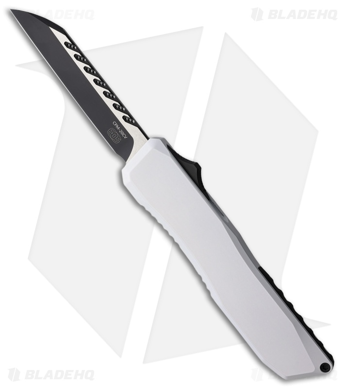 EOS Harpoon Wharncliffe OTF Knife Stormtrooper White (3.75" Two-Tone)