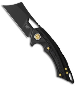 EOS Mini Nautilus Frame Lock Knife Black Titanium (3.25" Black)