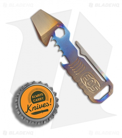 EOS Mini TiShark Pocket Tool Keychain Bottle Opener - Flame