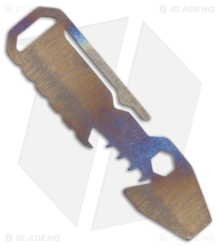 EOS Mini TiShark Pocket Tool Keychain Bottle Opener - Flame