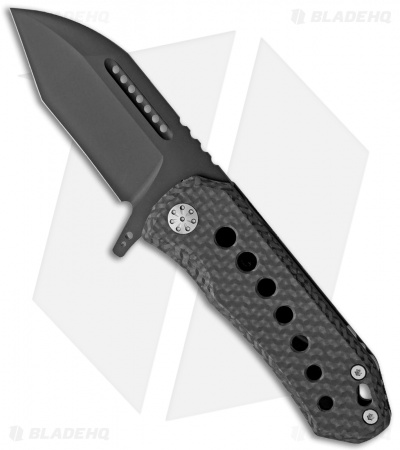 EOS Orca-S  Frame Lock Knife Carbon Fiber/Black Titanium (3" Black) S002