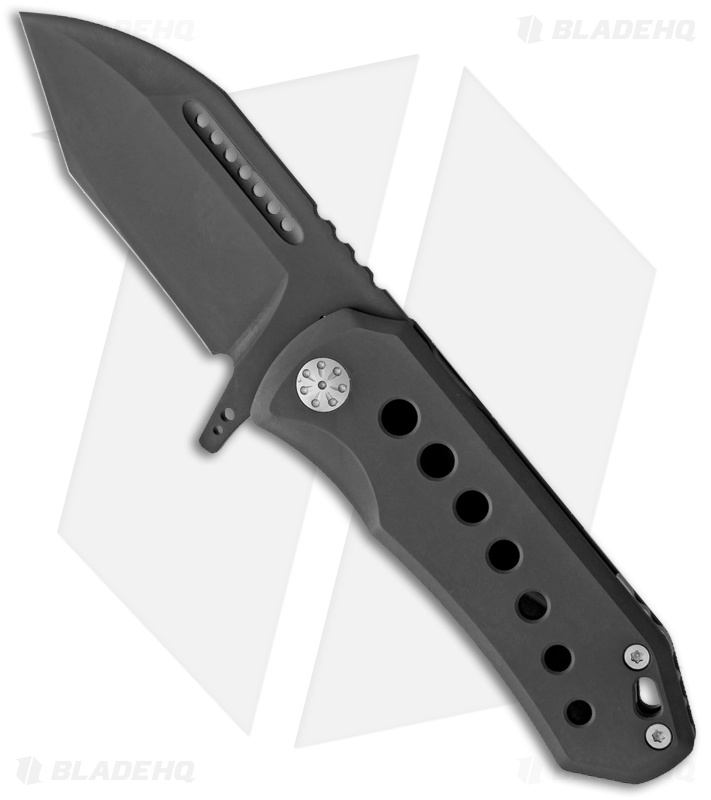 EOS Orca-S Frame Lock Knife Black Titanium (3" Black)