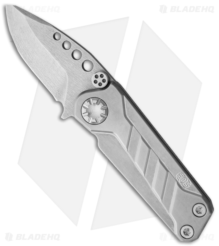 EOS Prawn Friction Folder Knife SW Titanium (2.1" D2 Satin)