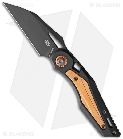 EOS Urchin Friction Knife Black DLC Ti/Copper - Blade HQ