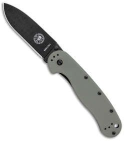 BRK Jeff Randall Avispa Frame Lock Knife Foliage Green (3.5" Black)