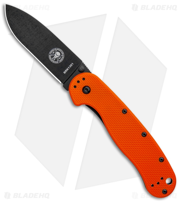 BRK Jeff Randall Avispa Frame Lock Knife Orange (3.5" Black)