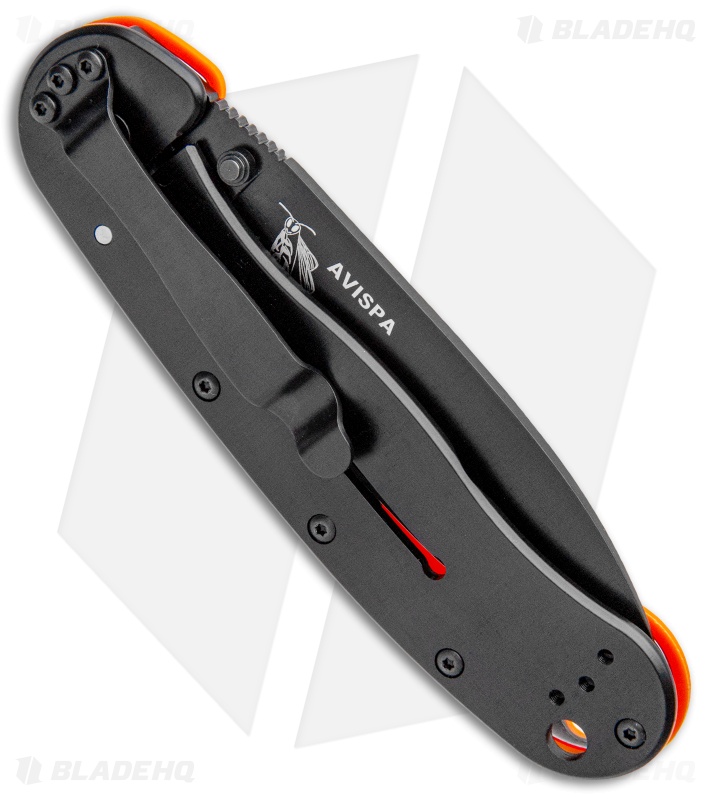 BRK Jeff Randall Avispa Frame Lock Knife Orange (3.5" Black)