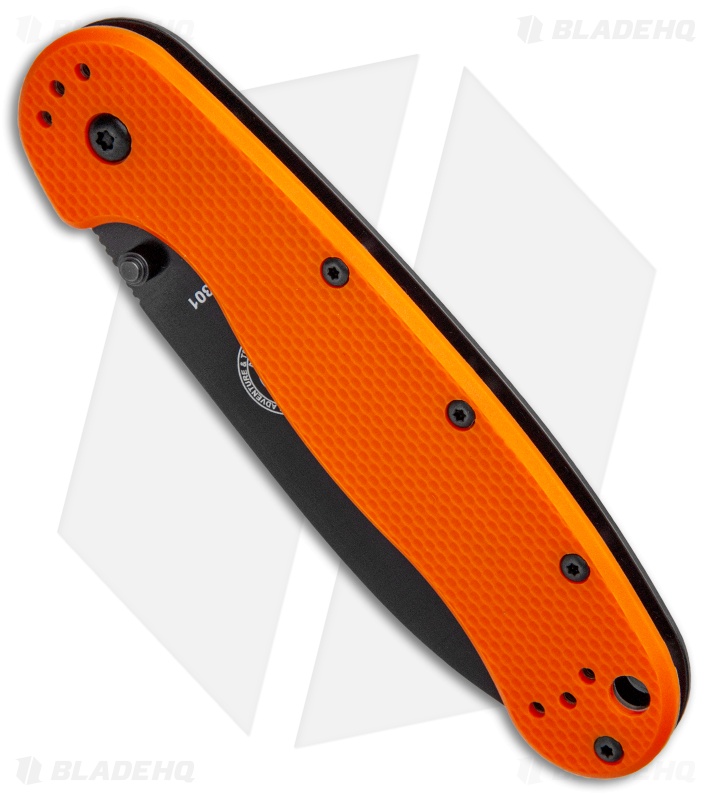 BRK Jeff Randall Avispa Frame Lock Knife Orange (3.5" Black)