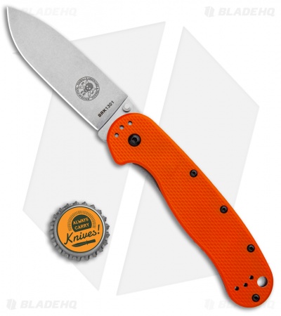 ESEE Avispa Frame Lock Knife Orange (3.5" Stonewash)