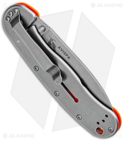 ESEE Avispa Frame Lock Knife Orange (3.5" Stonewash)