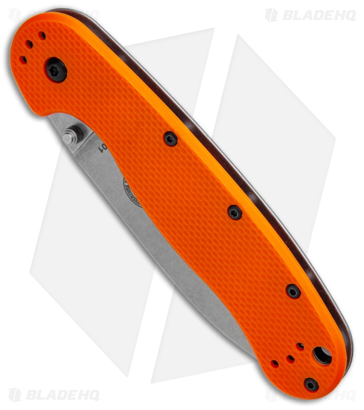 ESEE Avispa Frame Lock Knife Orange (3.5" Stonewash)