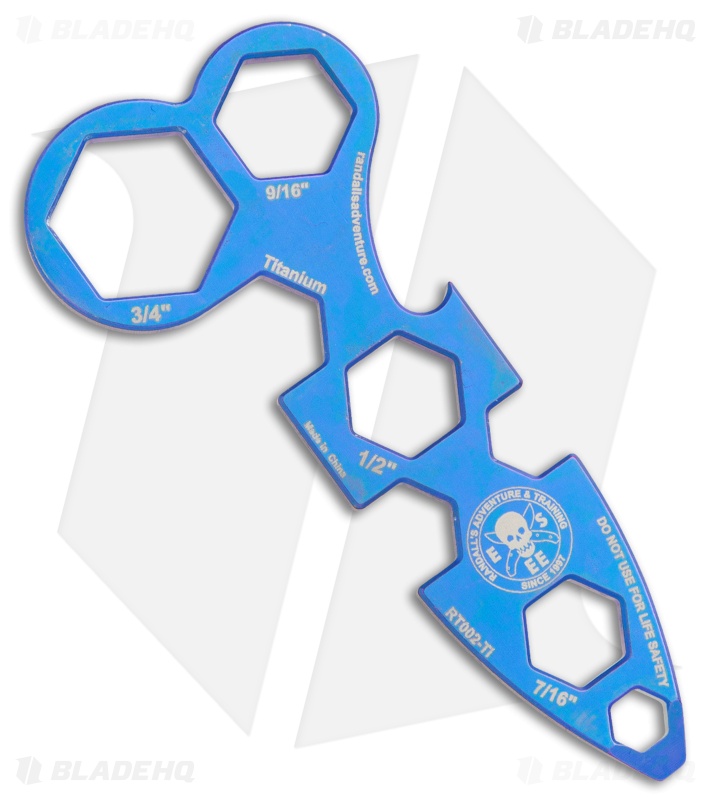  ESEE WRAT Wrench, Titanium, Blue Ano RT002-Ti
