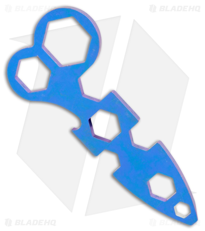  ESEE WRAT Wrench, Titanium, Blue Ano RT002-Ti