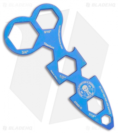  ESEE WRAT Wrench, Titanium, Blue Ano RT002-Ti
