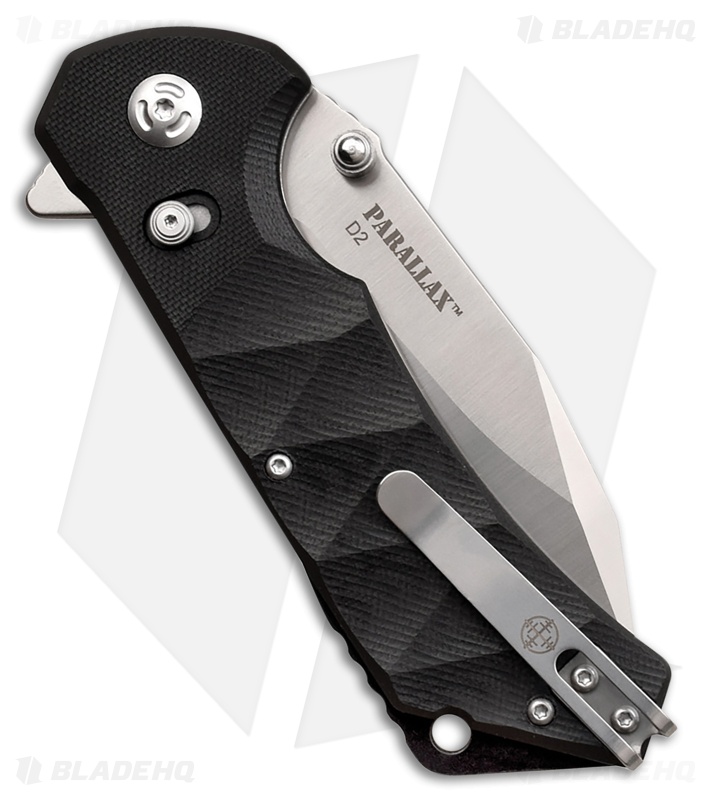 Elite Tactical Parallax Rapid Lock Knife Black Sculped G-10 (3.5" Satin)