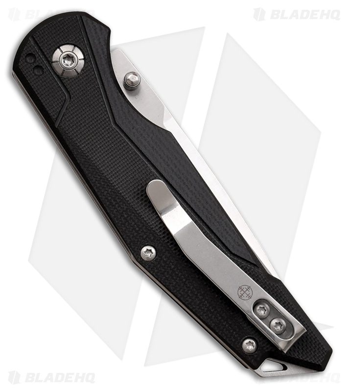 Elite Tactical Cruiser Button Lock Knife Black G-10 (3" Satin)