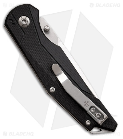 Elite Tactical Cruiser Button Lock Knife Black G-10 (3" Satin)