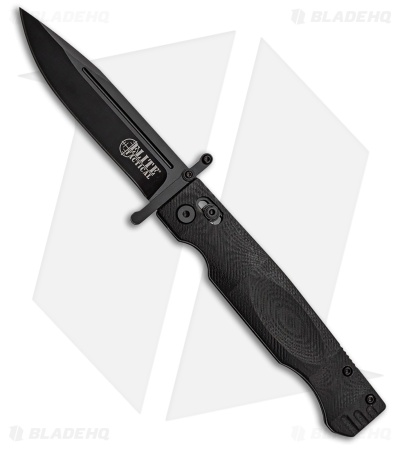 Elite Tactical Guardsman Rapid Lock Knife Black G-10 (3.75" Black)