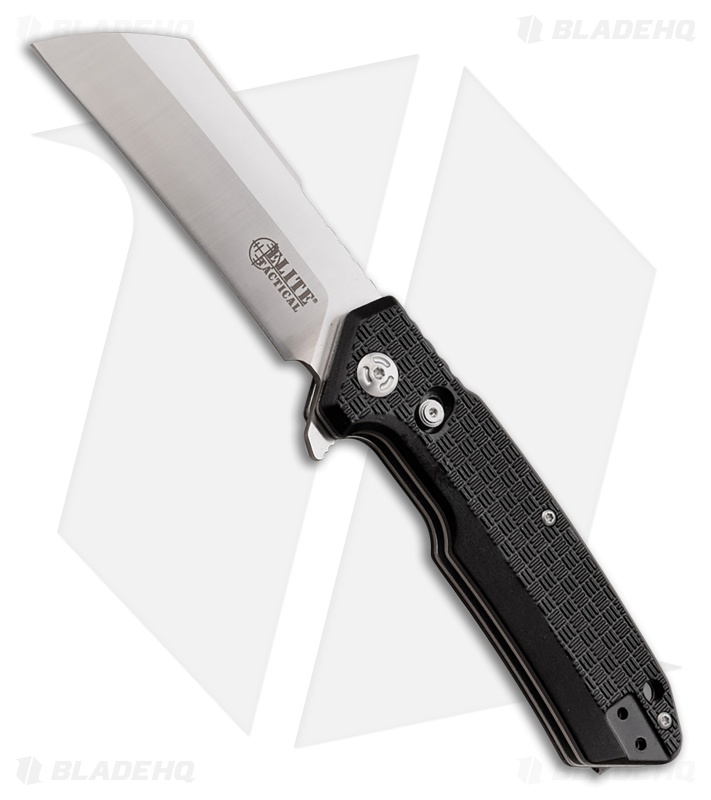 Elite Tactical Wretch Liner Lock Knife Black Aluminum (3.75" Satin)