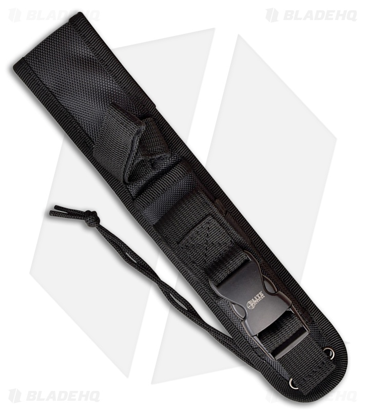 Elite Tactical Bowie Fixed Blade Knife Black G-10 (5" Black)
