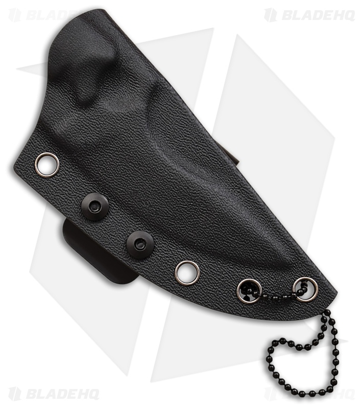 Elite Tactical Finger Ring Fixed Blade Knife Black ABS (3" Two-Tone)