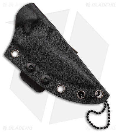 Elite Tactical Finger Ring Fixed Blade Knife Black ABS (3" Two-Tone)