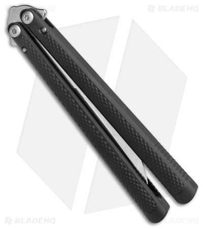 Flytanium + Eldon Talley Talisong Z Balisong Knife Black Aluminum (4.5" SW)