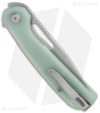 Liong Mah Eutektik Trinity Liner Lock Knife Jade G-10 (3.6" Stonewash 14C28N)