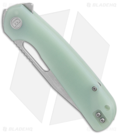 Liong Mah Eutektik Trinity Liner Lock Knife Jade G-10 (3.6" Stonewash 14C28N)