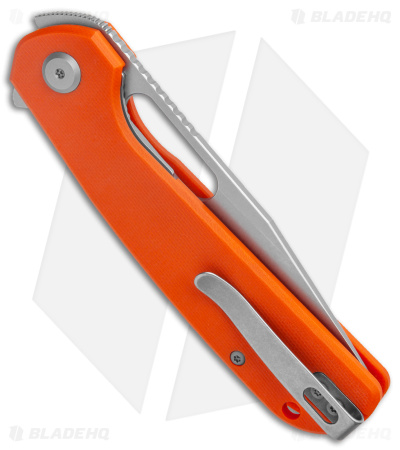 Liong Mah Eutektik Trinity Liner Lock Knife Orange G-10 (3.6" SW 14C28N)